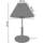 Corine De Farme Lampes de bureau Tosel Lampe de chevet droit bois naturel et noir Beige