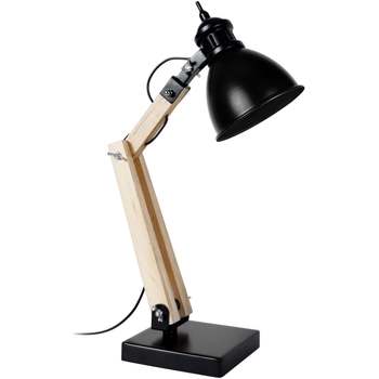 Maison & Déco Lampes de bureau Tosel Lampe de bureau articulé métal naturel et noir Beige