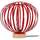Maison & Déco Lampes de bureau Tosel Lampe a poser globe métal naturel et rouge Beige