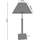Maison & Déco Lampes de bureau Tosel Lampe a poser colonne bois naturel et taupe Beige