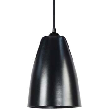 Maison & Déco Lustres / suspensions et plafonniers Tosel Suspension conique métal noir Noir