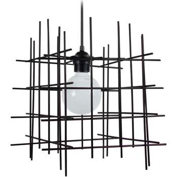 Maison & Déco Lustres / suspensions et plafonniers Tosel Suspension géométrique métal noir Noir
