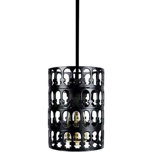 Lampe De Chevet Bras Métal Lustres / suspensions et plafonniers Tosel Suspension cylindrique métal noir Noir