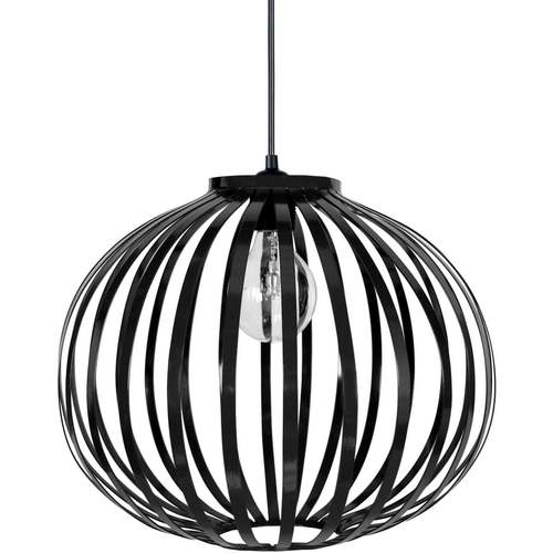 Maison & Déco Lustres / suspensions et plafonniers Tosel Suspension globe métal noir Noir