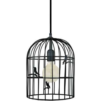Maison & Déco Lustres / suspensions et plafonniers Tosel Suspension lanterne métal noir Noir