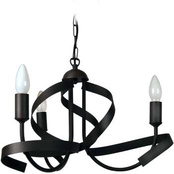 Maison & Déco Lustres / suspensions et plafonniers Tosel Lustre multi bras métal noir Noir