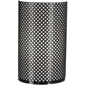 Maison & Déco Appliques Tosel Applique demi cylindrique métal noir Noir