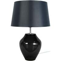 Tops / Blouses Lampes de bureau Tosel Lampe a poser vase verre noir Noir