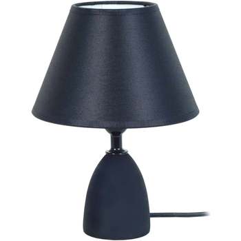 Maison & Déco Lampes de bureau Tosel Lampe de chevet conique bois noir Noir