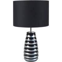 Maison & Déco Lampes de bureau Tosel Lampe de chevet conique verre noir Noir
