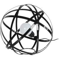 Maison & Déco Lampes de bureau Tosel Lampe a poser globe métal noir Noir