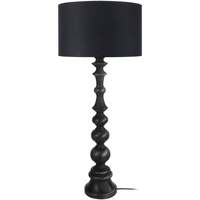 Tops / Blouses Lampes de bureau Tosel Lampe a poser colonne bois noir Noir