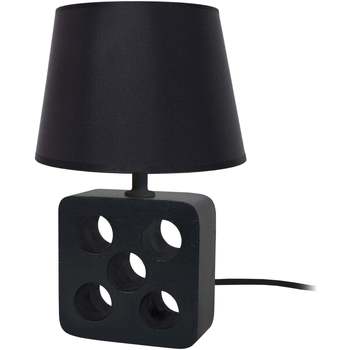 Flora And Co Lampes de bureau Tosel Lampe de chevet carré bois noir Noir