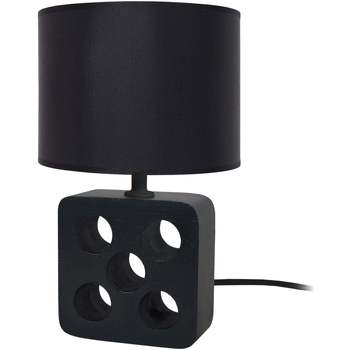 Maison & Déco Lampes de bureau Tosel Lampe de chevet carré bois noir Noir