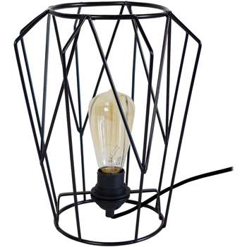 Maison & Déco Lampes de bureau Tosel Lampe de chevet géométrique métal noir Noir
