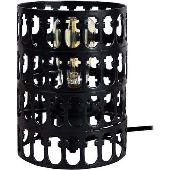 Maison & Déco Lampes de bureau Tosel Lampe de chevet cylindrique métal noir Noir