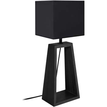 Calvin Klein Jea Lampes de bureau Tosel Lampe de chevet colonne bois noir Noir