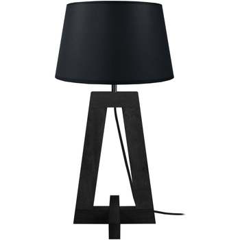 Maison & Déco Lampes de bureau Tosel Lampe a poser colonne bois noir Noir