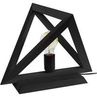 Maison & Déco Lampes de bureau Tosel Lampe a poser géométrique bois noir Noir