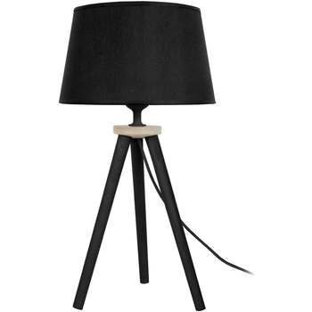 Calvin Klein Jea Lampes de bureau Tosel Lampe de chevet trépied bois noir Noir