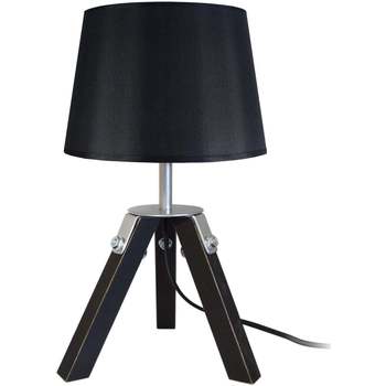 Maison & Déco Lampes de bureau Tosel Lampe de chevet trépied bois noir Noir