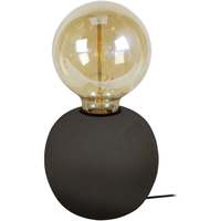 Maison & Déco Lampes de bureau Tosel Lampe de chevet globe bois noir Noir