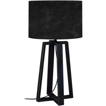 Maison & Déco Lampes de bureau Tosel Lampe de chevet colonne bois noir Noir