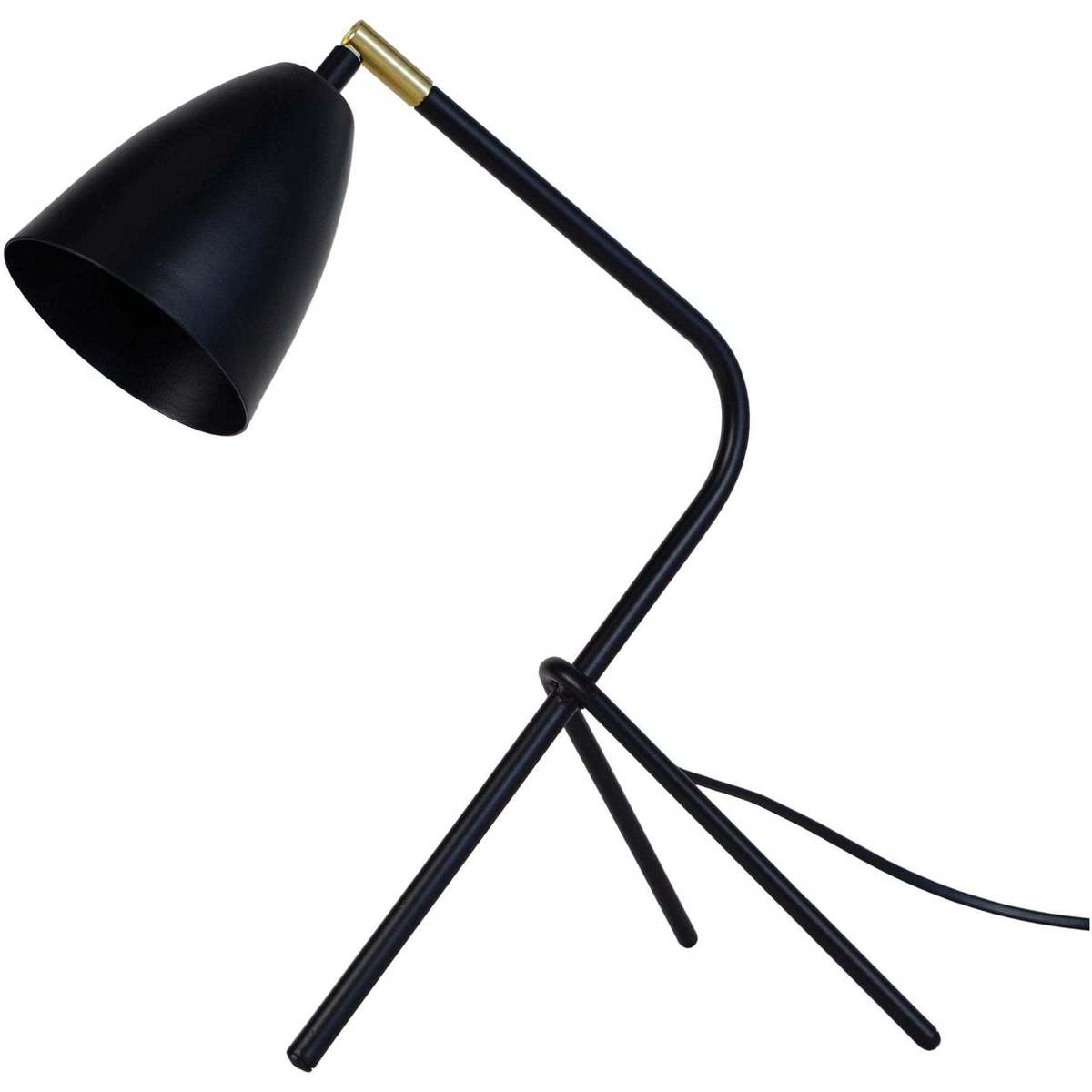 Maison & Déco Lampes de bureau Tosel Lampe de bureau trépied métal noir Noir