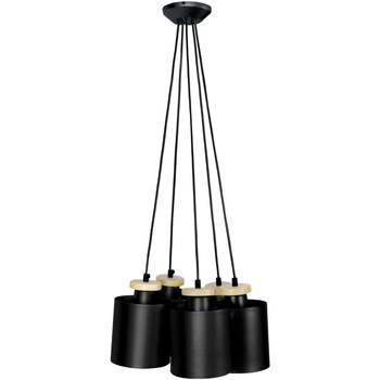 Maison & Déco Lustres / suspensions et plafonniers Tosel Lustre grappe métal noir Noir