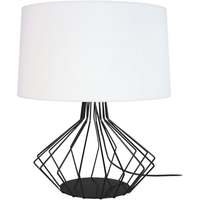 Tops / Blouses Lampes de bureau Tosel Lampe de salon filaire métal noir et blanc Noir