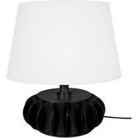 Tops / Blouses Lampes de bureau Tosel Lampe de salon vase métal noir et blanc Noir