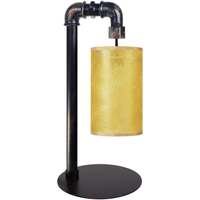 Maison & Déco Lampes de bureau Tosel Lampe de chevet arqué métal noir et jaune Noir