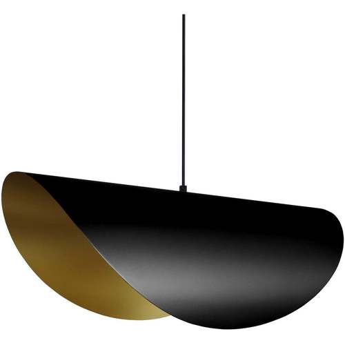 Maison & Déco Lustres / suspensions et plafonniers Tosel Suspension géométrique métal noir et or Noir