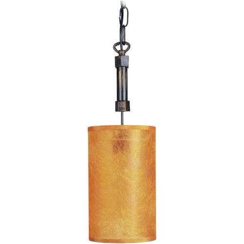 Pochettes / Sacoches Lustres / suspensions et plafonniers Tosel Suspension cylindrique métal noir et orange Noir