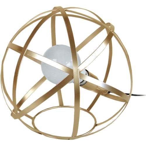 Maison & Déco Diam 90 cm Tosel Lampe a poser globe métal or Doré