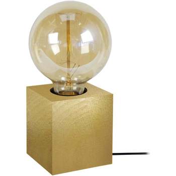 Maison & Déco Diam 90 cm Tosel Lampe de chevet carré bois or Doré