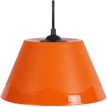 Maison & Déco Lustres / suspensions et plafonniers Tosel Suspension conique plastique orange Orange