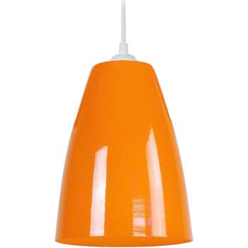 Maison & Déco Lustres / suspensions et plafonniers Tosel Suspension conique métal orange Orange