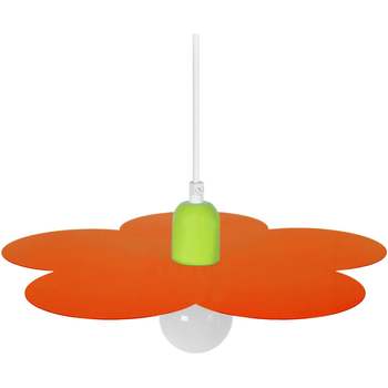 Maison & Déco Lustres / suspensions et plafonniers Tosel Suspension géométrique métal orange et vert Orange