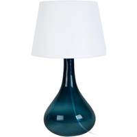 Tops / Blouses Lampes de bureau Tosel Lampe de chevet bouteille verre pétrole et blanc Bleu