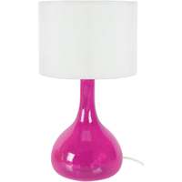Maison & Déco Lampes de bureau Tosel Lampe de chevet bouteille verre rose et blanc Rose