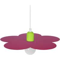 Maison & Déco Lustres / suspensions et plafonniers Tosel Suspension géométrique métal rose et vert Rose