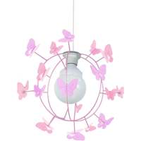 Maison & Déco Lustres / suspensions et plafonniers Tosel Suspension géométrique métal rose et violet Rose