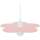 Maison & Déco Lustres / suspensions et plafonniers Tosel Suspension géométrique métal rose pastel et blanc Rose