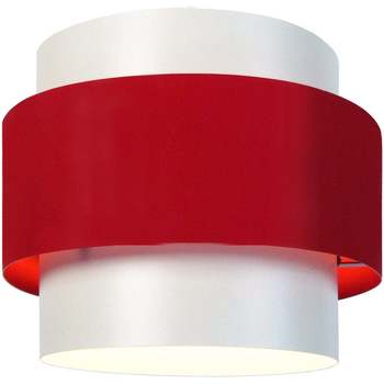 Maison & Déco Lustres / suspensions et plafonniers Tosel Suspension cylindrique métal rouge Rouge