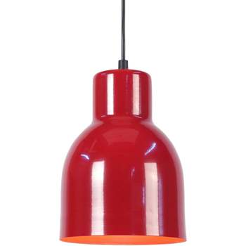Maison & Déco Lustres / suspensions et plafonniers Tosel Suspension cloche métal rouge Rouge