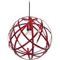 Maison & Déco Lustres / suspensions et plafonniers Tosel Suspension globe métal rouge Rouge