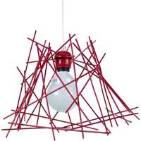 Maison & Déco Lustres / suspensions et plafonniers Tosel Suspension géométrique métal rouge Rouge