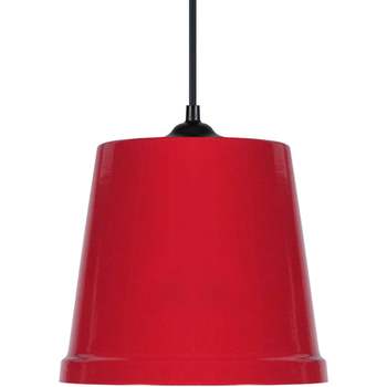 Maison & Déco Lustres / suspensions et plafonniers Tosel Suspension conique métal rouge Rouge