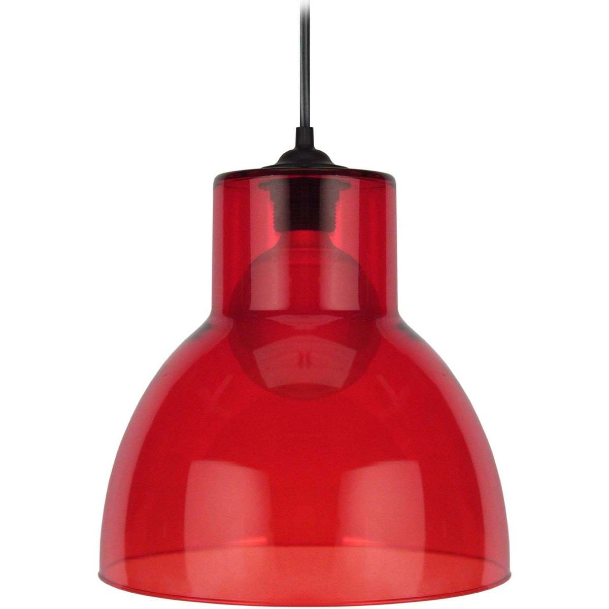 Maison & Déco Lustres / suspensions et plafonniers Tosel Suspension dôme verre rouge Rouge